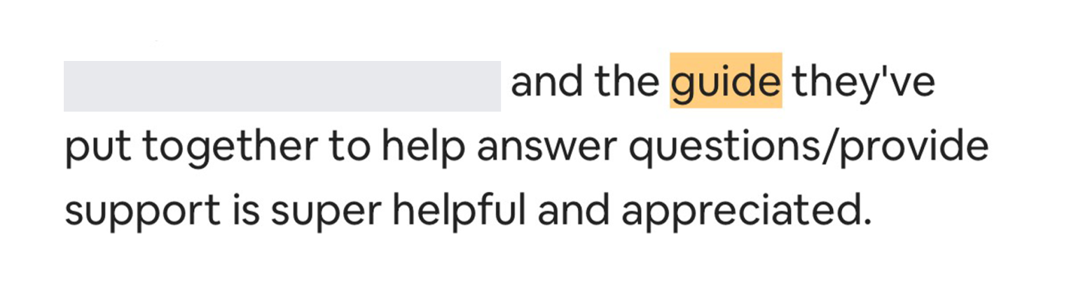 Guest review screenshot