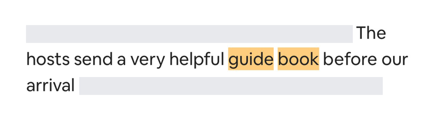Guest review screenshot